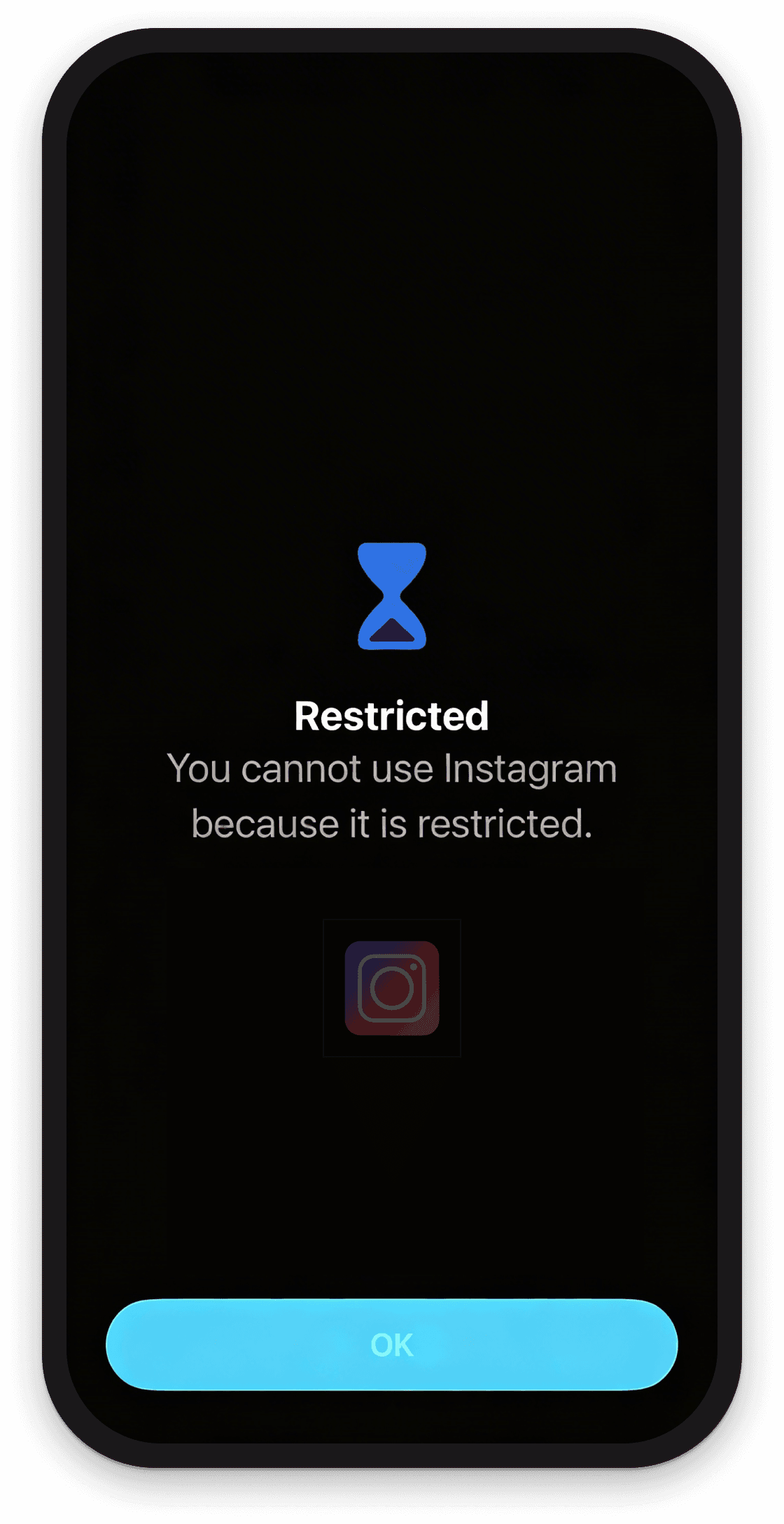 Blocked Apps Screen